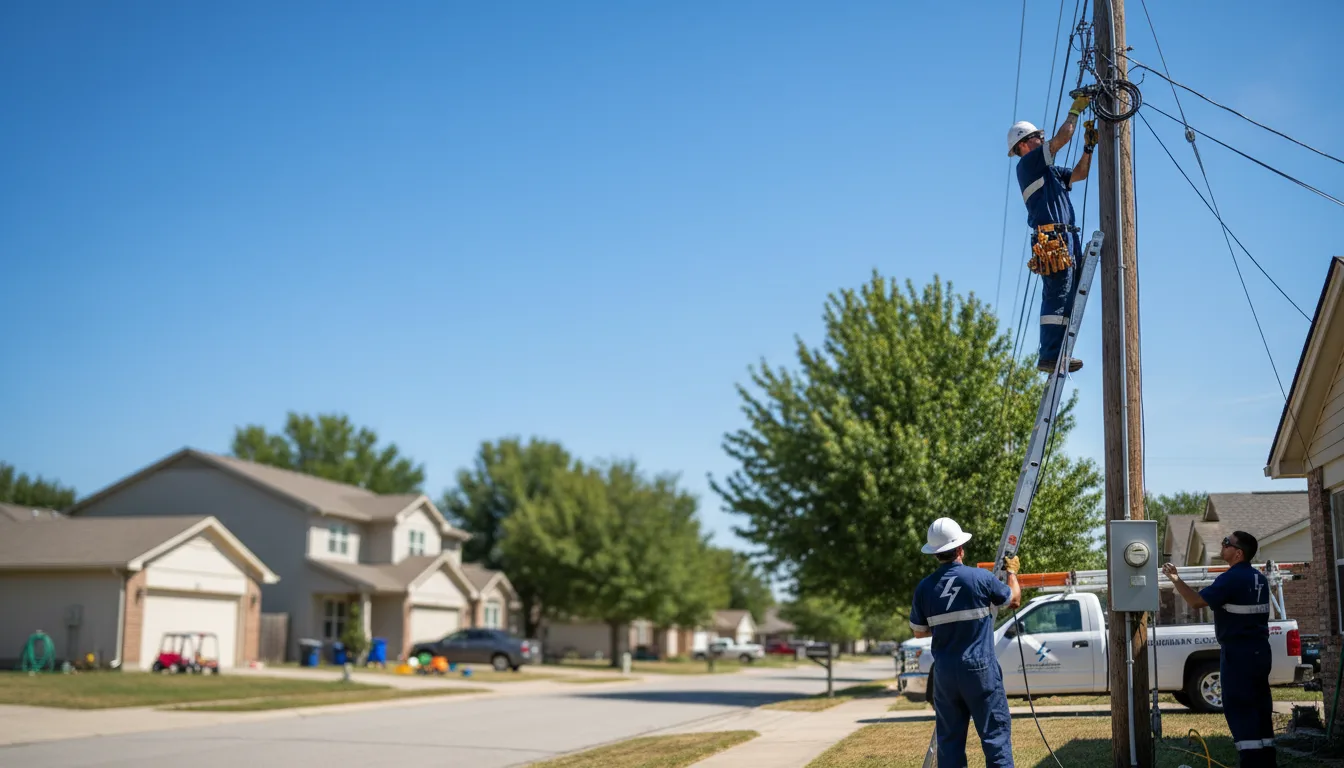 Residential electrician providing installation services in Elmaton, TX